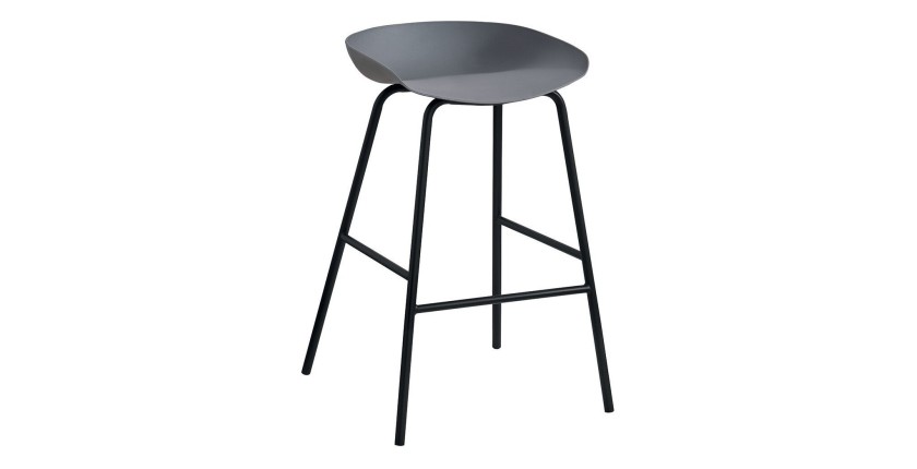 Chaise de comptoir design gris. Collection SIRA