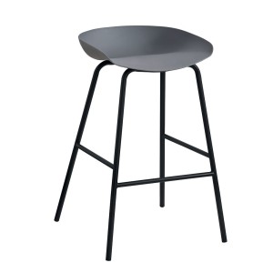 Chaise de comptoir design gris. Collection SIRA