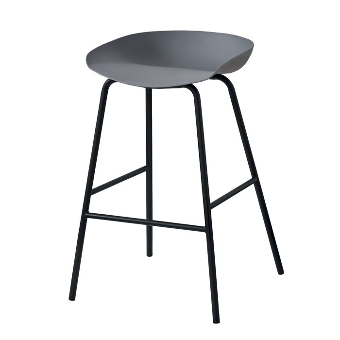 Chaise de comptoir design gris. Collection SIRA