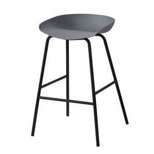 Chaise de comptoir design gris. Collection SIRA