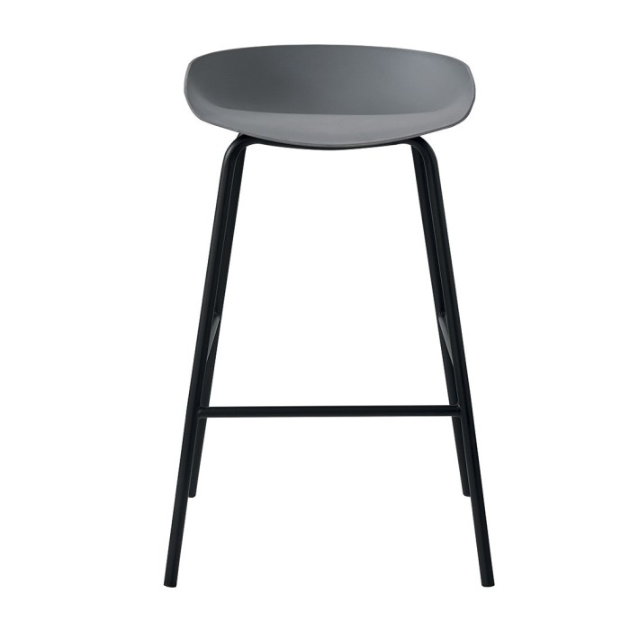 Chaise de comptoir design gris. Collection SIRA