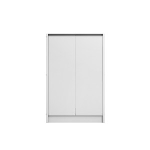 Meuble à chaussures PARRA, 2 portes, coloris blanc