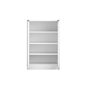 Meuble à chaussures PARRA, 2 portes, coloris blanc