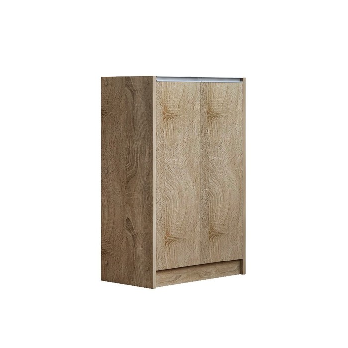 Meuble à chaussures PARRA, 2 portes, coloris chêne sonoma