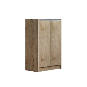 Meuble à chaussures PARRA, 2 portes, coloris chêne sonoma