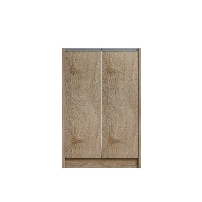 Meuble à chaussures PARRA, 2 portes, coloris chêne sonoma