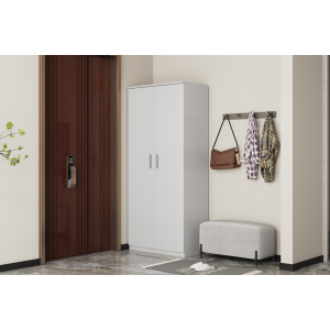Armoire à chaussure TOM, 2 portes coloris blanc