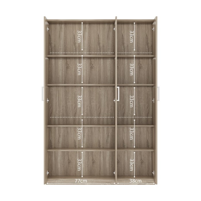 Armoire de rangement, collection TOM, 3 portes chêne sonoma