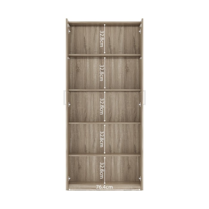 Armoire, collection TOM, 2 portes 80 cm chêne sonoma