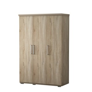 Armoire, garde-robe, collection TOM, 3 portes 120 cm, penderie intégrée chêne sonoma