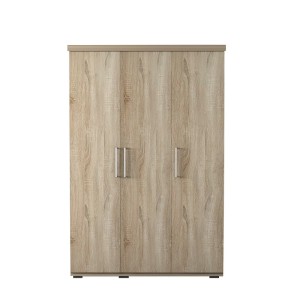 Armoire, garde-robe, collection TOM, 3 portes 120 cm, penderie intégrée chêne sonoma