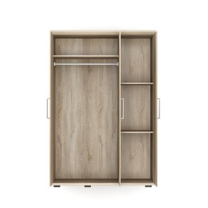 Armoire, garde-robe, collection TOM, 3 portes 120 cm, penderie intégrée chêne sonoma