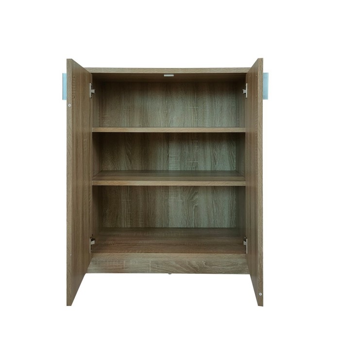 Commode TOLLY 2 portes, 85 cm coloris chêne sonoma