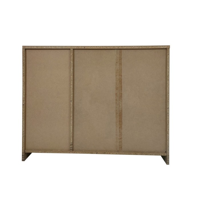 Commode  TOLLY 2 portes coloris, 4 tiroirs chêne sonoma