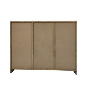 Commode  TOLLY 2 portes coloris, 4 tiroirs chêne sonoma