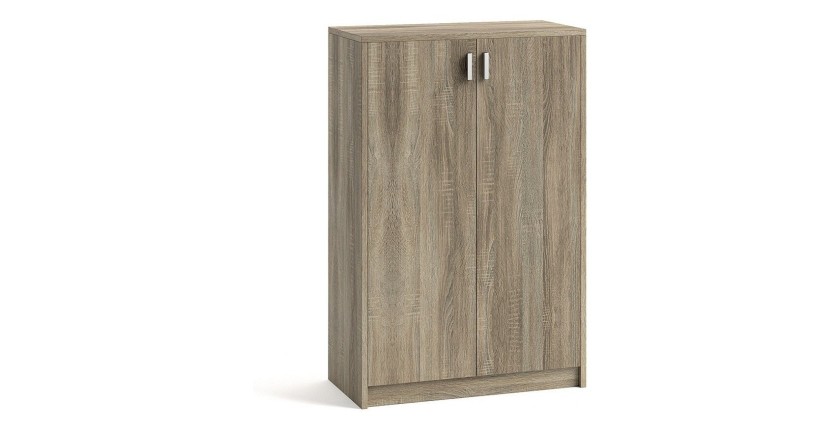 Commode TOLLY 2 portes, 110 cm coloris chêne sonoma