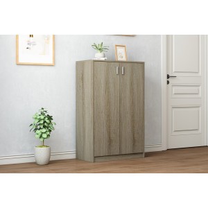 Commode TOLLY 2 portes, 110 cm coloris chêne sonoma