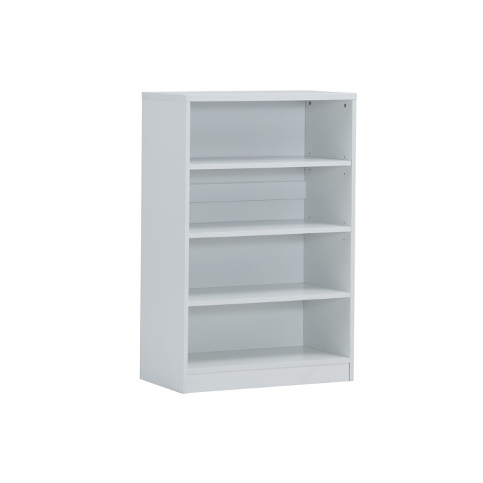 Bibliothèque design 3 étagères, coloris blanc collection SPACI