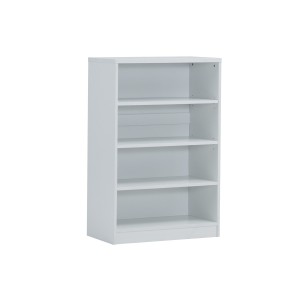 Bibliothèque design 3 étagères, coloris blanc collection SPACI