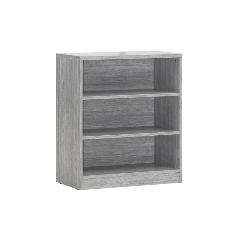 Bibliothèque design 2 étagères, coloris chêne gris collection SPACI