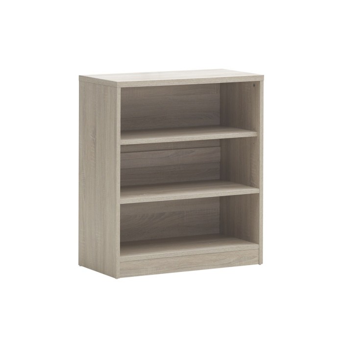 Bibliothèque design 2 étagères, coloris sonoma collection SPACI