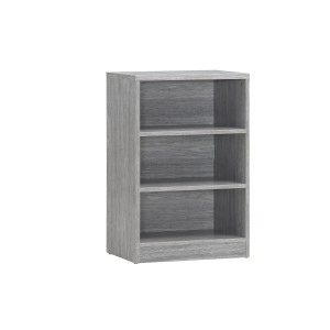 Bibliothèque design 2 étagères, coloris chêne gris collection SPACI