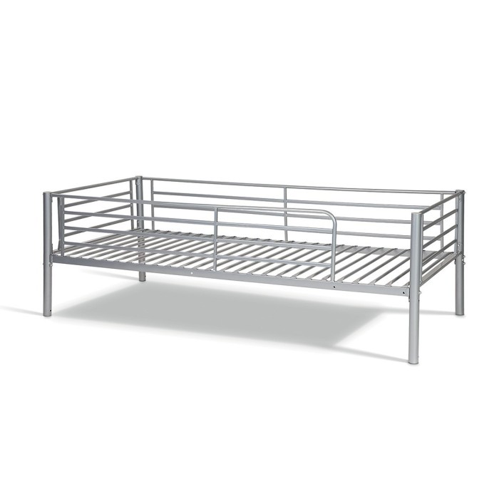 Lit en métal superposé 90x200 cm SAMMY, coloris gris