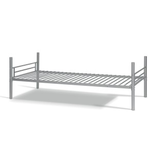 Lit en métal superposé 90x200 cm SAMMY, coloris gris