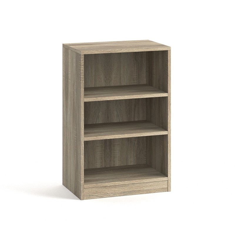 Petite bibliothèque design 2 étagères, coloris chêne clair collection TOLLY