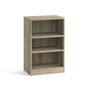 Petite bibliothèque design 2 étagères, coloris chêne clair collection TOLLY