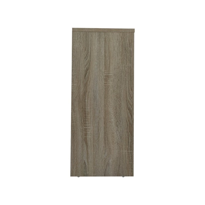 Bibliothèque large design 2 étagères, coloris chêne clair collection TOLLY