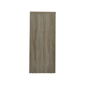 Bibliothèque large design 2 étagères, coloris chêne clair collection TOLLY