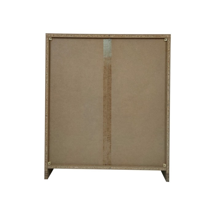 Bibliothèque large design 2 étagères, coloris chêne clair collection TOLLY