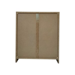 Bibliothèque large design 2 étagères, coloris chêne clair collection TOLLY