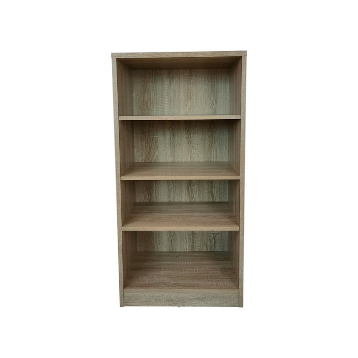 Bibliothèque  design 3 étagères, coloris chêne clair collection TOLLY