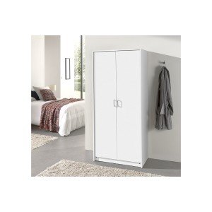 Garde Robe REY, armoire 2 portes idéal pour votre entrée ou votre buanderie