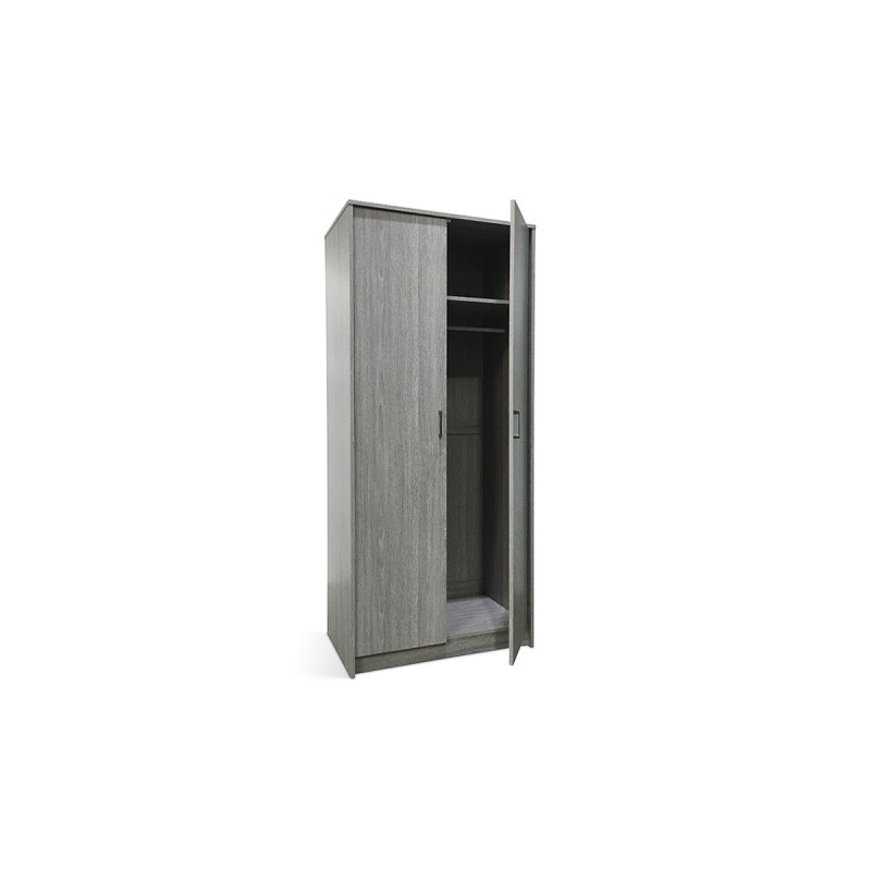 Garde Robe REY, armoire 2 portes idéal pour votre entrée ou votre buanderie