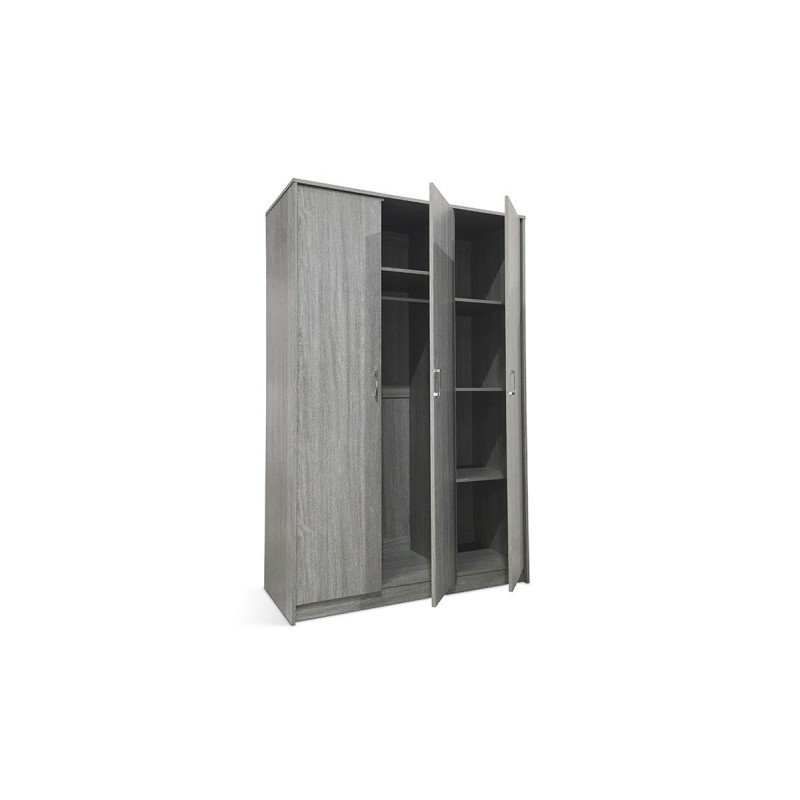 Garde Robe REY, armoire 3 portes idéal pour votre entrée, votre buanderie ou votre sdb