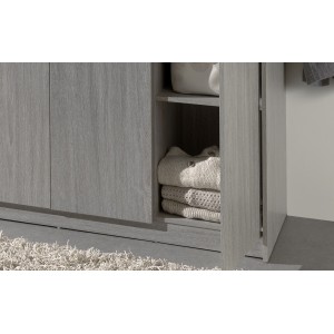 Garde Robe REY, armoire 3 portes idéal pour votre entrée, votre buanderie ou votre sdb