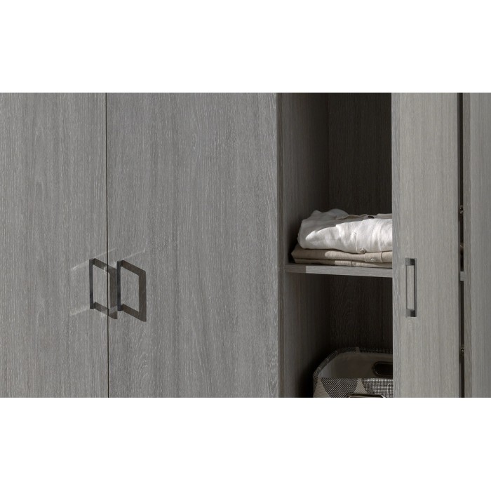 Garde Robe REY, armoire 3 portes idéal pour votre entrée, votre buanderie ou votre sdb