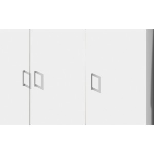 Garde Robe REY, armoire 3 portes idéal pour votre entrée, votre buanderie ou votre sdb