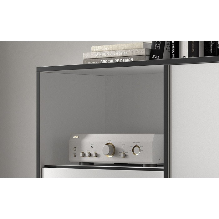 Armoire de cuisine TRUDI Blanc\Gris
