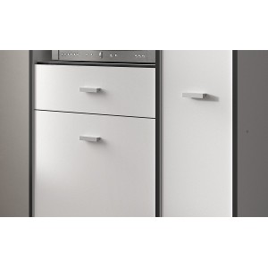 Armoire de cuisine TRUDI Blanc\Gris