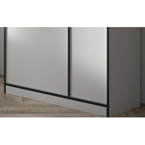 Armoire de cuisine TRUDI Blanc\Gris