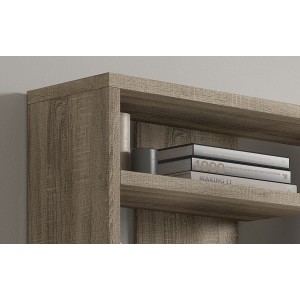 Bibliothèque large design, coloris bois collection MIRE