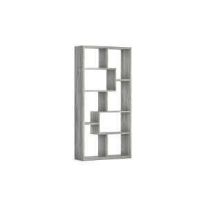 Bibliothèque large design, coloris chêne gris collection SPLOT