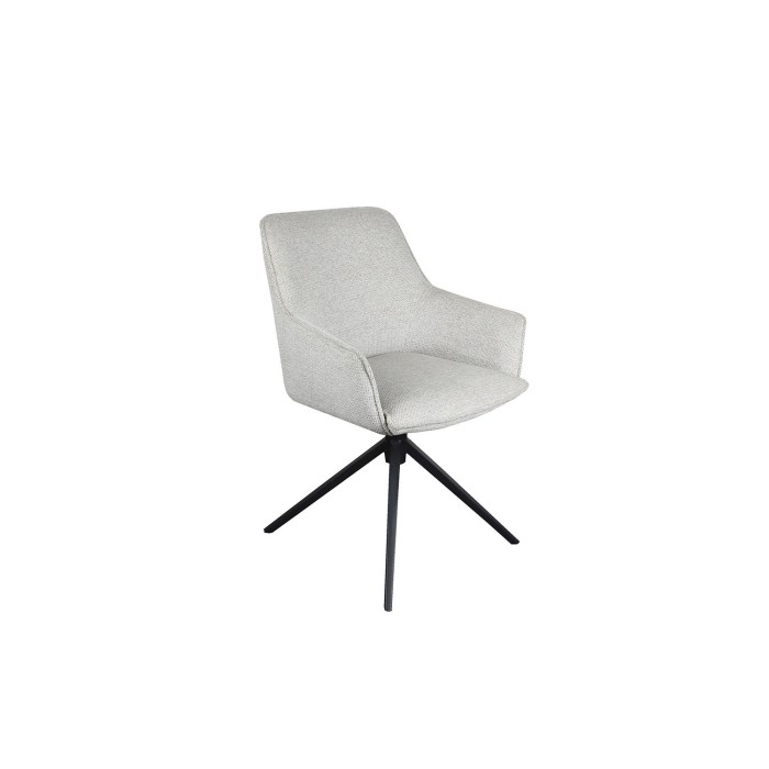 Chaise 'IRIS' Pivotant Tissu Sable