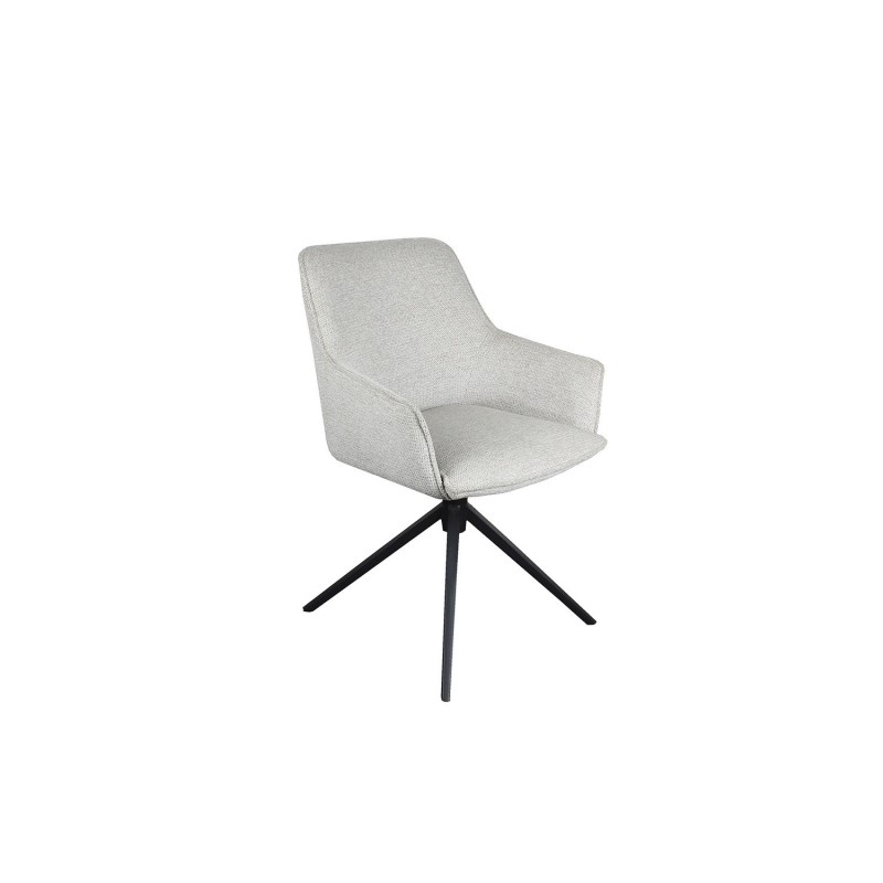 Chaise 'IRIS' Pivotant Tissu Sable