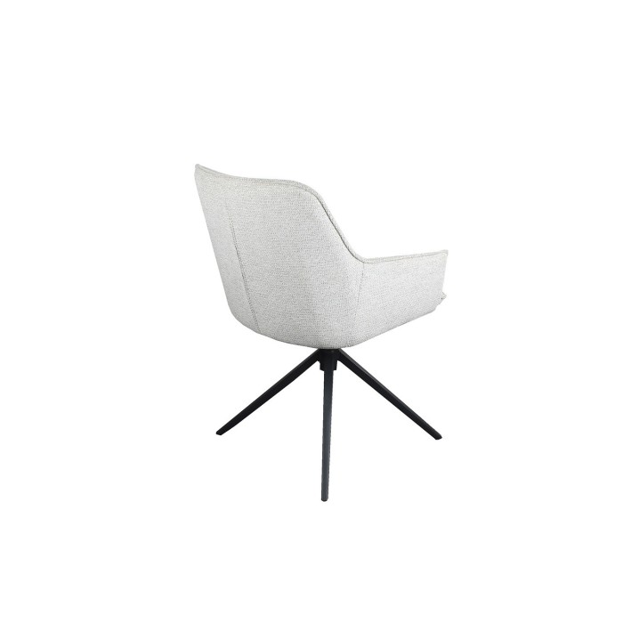 Chaise 'IRIS' Pivotant Tissu Sable