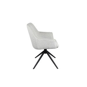 Chaise 'IRIS' Pivotant Tissu Sable